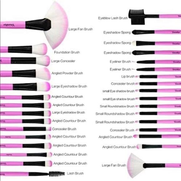 COPY - Makeup Brush Set 32 Pcs Make up Brushes Professional Face Eye Shadow Fou… - Picture 3 of 6